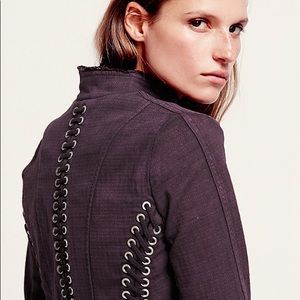 Free People Victorian Laceup Jacket- XS